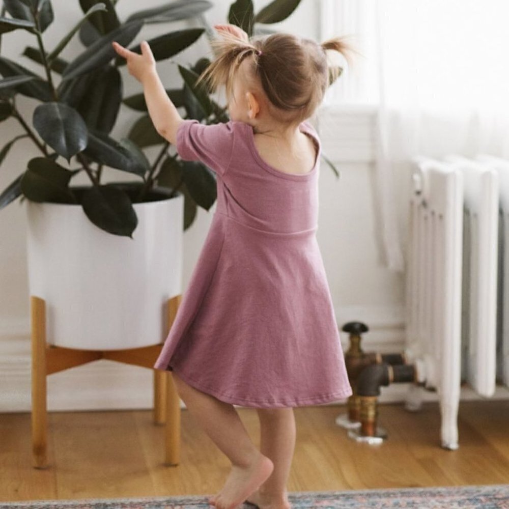 Mini Mioche Ballet baby girl dress in maroon 12-18 months
